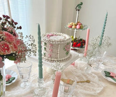 🥳Vintage cake Haute gamme tons beige et jaune.