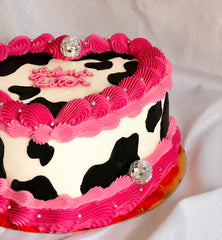 Cow print cake