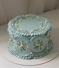 Vintage cake Haute gamme tons blue