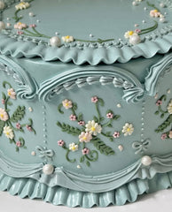 Vintage cake Haute gamme tons blue