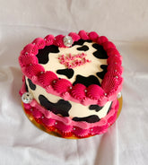 Cow print cake