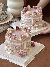 Vintage cake Haute gamme tons rose et beige