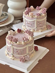 Vintage cake Haute gamme tons rose et beige