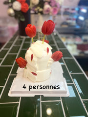 🌸Dome cake ( fleurs de saison).